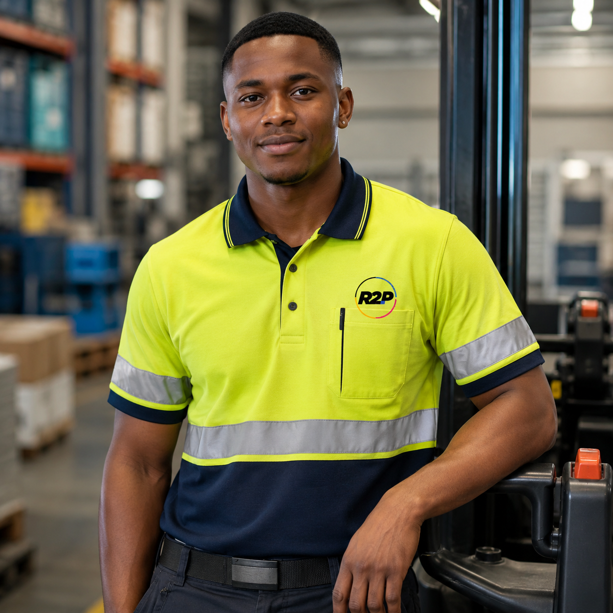 Branded workwear for a trade team