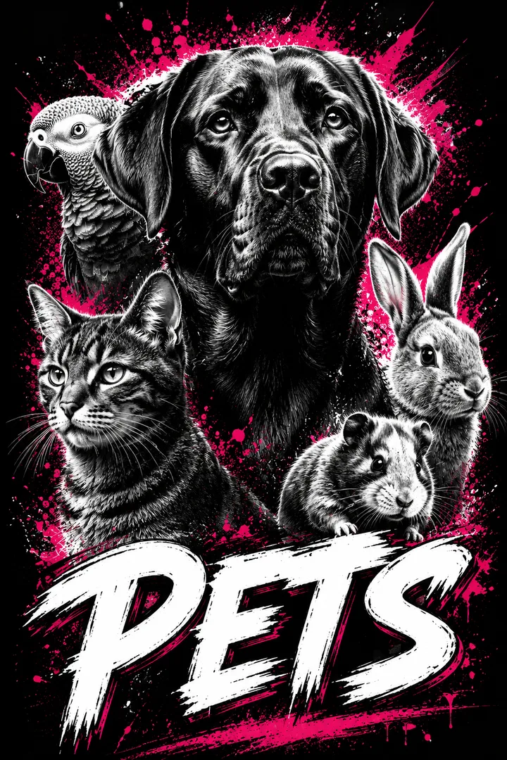 Pets graphic T-shirt collection